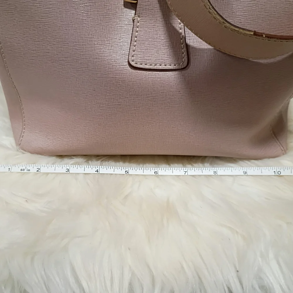 Dooney & Bourke Mauve Shoulder Bag with Gold Buckle